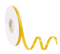 Ribreeze 6mm Yellow Satin Ribbon 45m for Gift Wrapping Weddings DIY Floral Decor Sewing & More