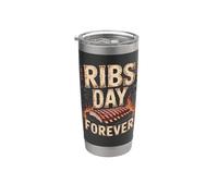 Ribs Day Forever BBQ Pitmaster Stainless Steel Insulated Tumbler