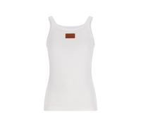 Ribs Lea Top - female - Fendi - Sleeveless Tops - White - S - Tops S