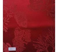 RICAMI FIORENTINI BALDI Coral Stain-Resistant Tablecloth, Scalloped Hem Finish, Stain Resistant, No Iron, Very Resistant, Tuscan Handmade Product. Rectangular 180 x 320 cm (Bordeaux 25)