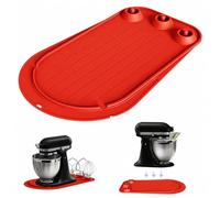 RICANK Silicone Storage Mat for KitchenAid 4.5-5 Qt Tilt Head Mixer, Red