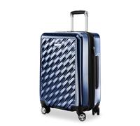 Ricardo Beverly Hills Melrose Hardside Expandable Luggage with Lightweight Construction for Smooth Traveling, Stylish, Durable, and Spacious, Men and Women, Prussian Blue, Check-In Medium 25-Inch,