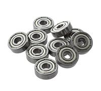 Ricardonty 10 Pcs 625ZZ 5mm x 16mm x 5mm Shielded Deep Groove Radial Ball Bearing