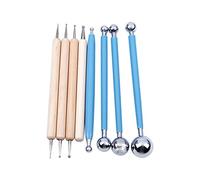 Ricardonty 8 Piece Ball Stylus Dotting Tools for Clay Pottery Ceramics Doll Modeling Paper Flowers