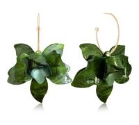 Ricarmo Bohemian Acrylic Flower Lightweight Dangle Drop Earrings Resin Large Flower Petal Floral Statement Hook Earrings for Women, 2.44inch, Acrylic, No Gemstone