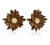 Ricarmo Bohemian Alloy Daisy Sunflower Lightweight Everyday Wear Earrings Sweet Floral Spray Painted Stud Earrings for Women Earrings, 2.44inch, Metal, No Gemstone