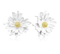 Ricarmo Bohemian Alloy Daisy Sunflower Lightweight Everyday Wear Earrings Sweet Floral Spray Painted Stud Earrings for Women Earrings, 2.44inch, Metal, No Gemstone