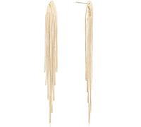 Ricarmo Vintage Alloy Chain Fringe Fish Lightweight Long Stud Earrings Simplicity Aesthetic Wedding Bride Prom Tassel Earrings For Women Girls Jewelry Gift, Metal, No Gemstone