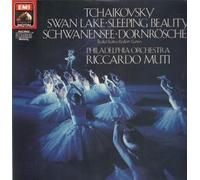 RICCARDO MUTI AND PHILADELPHIA ORCHESTRA - TCHAIKOVSKY SWAN LAKE/SLEEPING BEAUTY BALLET SUITES LP (VINYL ALBUM) GERMAN HIS MASTERS VOICE 1984
