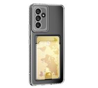 Riccase for Samsung Galaxy S24 Clear Case with Card Holder, Shockproof Transparent Soft TPU Protective Bumper Slim Cute for Samsung S24 Phone Cases, Clear