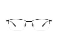 RICCIE Men's Pure Titanium Anti Blue Light Magnifying Glasses HD Aspheric Resin Lenses Business Power Reader,Black,+1.25