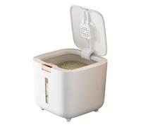 Rice and Grain Storage Container - Airtight Food Box, Pantry Management Guard for Dry Goods, Leak-Proof Storage Tool, Heavy-Duty Kitchen Unit with Sealed Base, Bulk Grain Barrel for Rice and Cereal