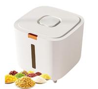 Rice And Grain Storage Container - Airtight Food Storage Box With Lid | Leak-Proof Kitchen Storage Barrel, 5kg/10kg Rice Bucket, Cereal Dispenser For Dry Food, Flour, Pet Food