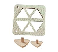 Rice Ball Shape - Japanese Triangular Sushi Press Tool Twenty-Two By Twenty-Two Centimeters Wooden Forming Board With Six Cavities, Quick Meal Maker, Traditional Seaweed Rice Mold Accessory |