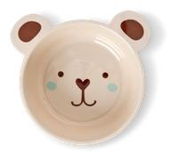 RICE - Bear Bowl Melamine 50 rown - Brown