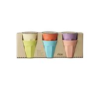 Rice Bekerset, melamine BPA-vrij, campingbeker, middelgroot, multicolor, Gloriou