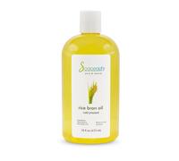 Rice BRAN Oil Cold Pressed Unrefined | 100% Natural Available in Bulk | Carrier for Essential Oils Face Skin Hair Moisturizer Soap Making | 16 fl