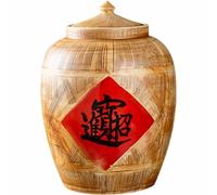 Rice Bucket Ceramic Rice Jar Ceramic Rice Storage Container, Household Ceramic, Ceramic Decorative Jar, Sealed, Large Rice Jar, Chinese Design, for Cereal, Flour, Sugar, Coffee