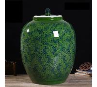 Rice Bucket Rice Ceramic Container Large Capacity Rice Dispenser Ceramic Rice Cylinder Ceramic Kitchen Storage Tank With Lids Grain Storage Tank For Tea Grain Storage Container F