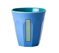 RICE BY RICE Melamine Cups with Alphabet Letters, Customizable Message, Multi-Purpose, 8.4 oz (236 ml) (I)