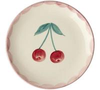 RICE - Cake Plate Ceramic 15 cm, Cherry - Pink