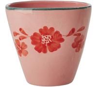 RICE - Ceramic Cup Oval 30 cl, Orange Flower Vine