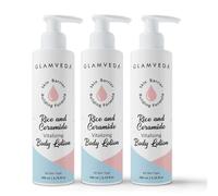 Rice & Ceramide Glass Skin Body Lotion Moisturizer 200ml Pack of 3 | 24Hr Hydrating Deep Nourishment Moisture for Dry Skin | Non Greasy, Lightweight | For Glowing, Soft, Radiant & Repair Skin Barrier