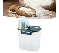 Rice Container, Cereal Storage Container Flour Storage Container Rice Dispenser Cereal Dispenser with Measuring Cup for Rice Millet Barley Sugar (1.5kg Green)