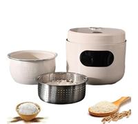 Rice Cooker 3L, 10-in-1 Multi-Cooker with 24H Timer & Keep Warm Function, Non-Stick Ceramic Pot for Cooking Meals for 1-6 People