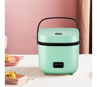 Rice Cooker And Steamer 1 Person, Small Rice Cooker Microwave Ricecooker Small 1.2 L, Includes Steamer And Spatula,Cyan