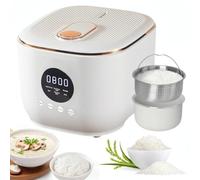 Rice Cooker, Electric Low Sugar Rice Cooker with Steamer Basket, Non-stick Inner Pot, 24H Delay Timer for White/Brown Rice, Porridge, Soup