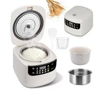 Rice Cooker Portable, Smart Low Sugar Digital Cooker with 24-Hour Preset, 10 Functional Menus, 8-Hour Keep Warm, Non-Stick Pot for Healthy Cooking, Ideal for Home, Travel