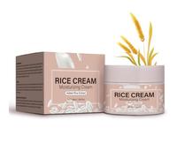 Rice Cream for Face, Korean Face Cream with Rice Extract & Ceramide, Korean Face Moisturizer, Improves Moisture Skin Barrier, Nourishes Deeply, Soothing to Even Out Skin Tone, Korean Moisturiser
