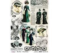 Rice Decoupage Paper - Victorian Lady