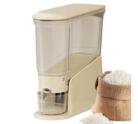 Rice Dispenser | Dustproof Transparent | Food Keeper Box - for Grain, Dry Food, Flour, Cereal Storage, Kitchen, Pantry, Home,