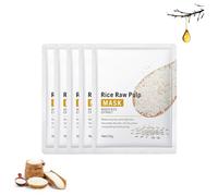 Rice Dough Modeling Mask, Rice Dough Facial Mask, Fully Rice Dough Modeling Mask, Rice Dough Mask, Rice Face Mask, Rice Mask for Face, Rice Dough Moisturizer Facial Mask, Deep Nourishing (5pcs)