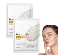 Rice Dough Modeling Mask,Rice Pulp Mask,Dough Moisturizer Masks,Skin Moisturing Barrier,Deep Nourishing,Instant Hydration Boost (2 Pcs)