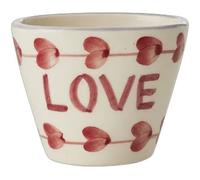 RICE - Espresso Cup Ceramic Oval 7 cl, LOVE - Red