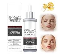 Rice Exfoliant Ampoule,PeelShot Glow Rice Ampoule Duo,Moisturizing Niacinamide Ampoule,2025 New Soft Rice Exfoliating Face and Body,Moisturizing & Pore Minimizer for Face (Black, 100ml)