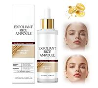 Rice Exfoliant Ampoule,PeelShot Glow Rice Ampoule Duo,Moisturizing Niacinamide Ampoule,2025 New Soft Rice Exfoliating Face and Body,Moisturizing & Pore Minimizer for Face (White, 100ml)