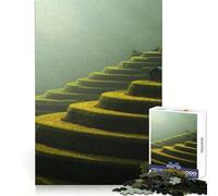 Rice Fields Mu Cang Chai Vietnam Hard Jigsaw Puzzle for Adults 1000 Pieces Mind Puzzle Calm Relax Art Assembly (50x75cm)