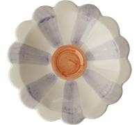 RICE - Flower Dip Bowl With Hand-painted Stripes, Lavender - Lavender