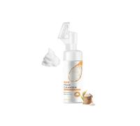 Rice Foaming Cleanser, Moisturizing Rice Facial Foam Cleanser with Silicone Brush, Deep Cleansing, Soothing & Exfoliating Face Wash for Sensitive Skin, Makeup Remover, for All Skin Types