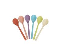 RICE Gloriously Gifted Spoon Set Melamine BPA Free 6 Pieces Multi-Coloured