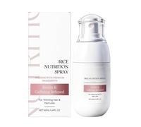 Rice Growth Spray - 50ml Nutritional Biotin Mist, Infused Thickening Solution, Anti Frizz Root Care Formula | Professional Volumizing Scalp for Daily Salon Quality Home Results