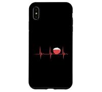 Rice Heartbeat EKG Pulse White Rice Lover Asian Food Lover Case for iPhone XS Max