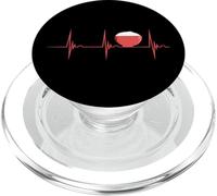 Rice Heartbeat EKG Pulse White Rice Lover Asian Food Lover PopSockets PopGrip for MagSafe