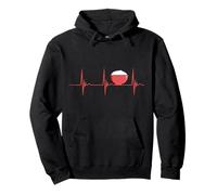 Rice Heartbeat EKG Pulse White Rice Lover Asian Food Lover Pullover Hoodie