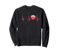 Rice Heartbeat EKG Pulse White Rice Lover Asian Food Lover Sweatshirt