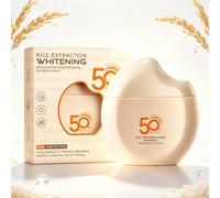 Rice Hydrating Sun Block Lotion SPF 50 - Lightweight Daily Facial Sunscreen with Rice Extract - Broad Spectrum UVA & UVB Protection - Non-Greasy Moisturising Sun Cream for Radiant, Smooth Ski